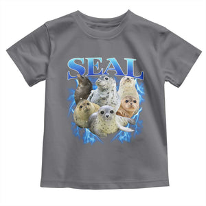 Baby Seals Toddler T Shirt Retro Sea Dog Bootleg Vintage Graphic 90s TS10 Charcoal Print Your Wear