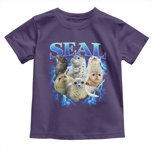 Baby Seals Toddler T Shirt Retro Sea Dog Bootleg Vintage Graphic 90s TS10 Purple Print Your Wear