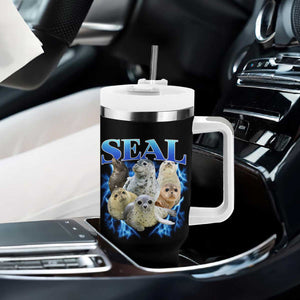 Baby Seals Tumbler With Handle Retro Sea Dog Bootleg Vintage Graphic 90s TS10 Print Your Wear