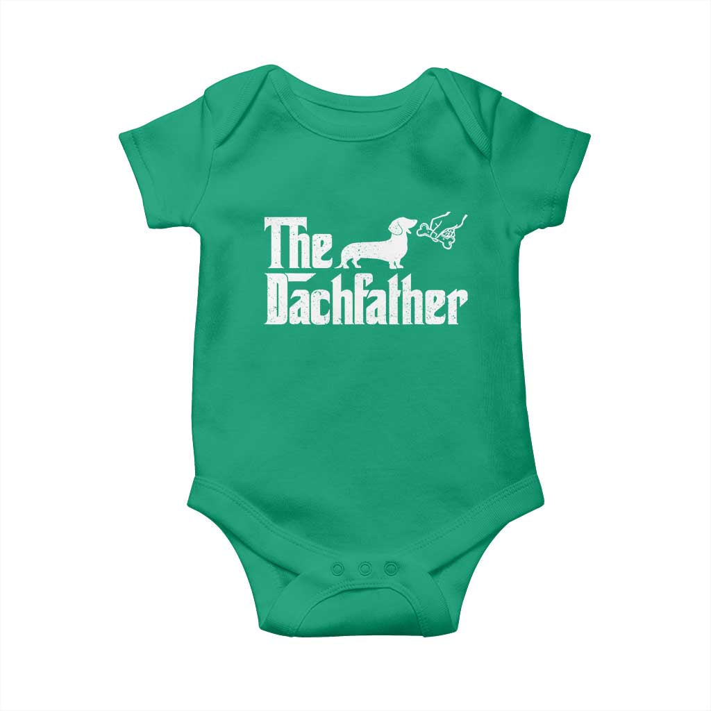 Funny Wiener Dog Dad Baby Onesie The Dachshund Fathers Day Gifts For Dog Lovers TS10 Irish Green Print Your Wear