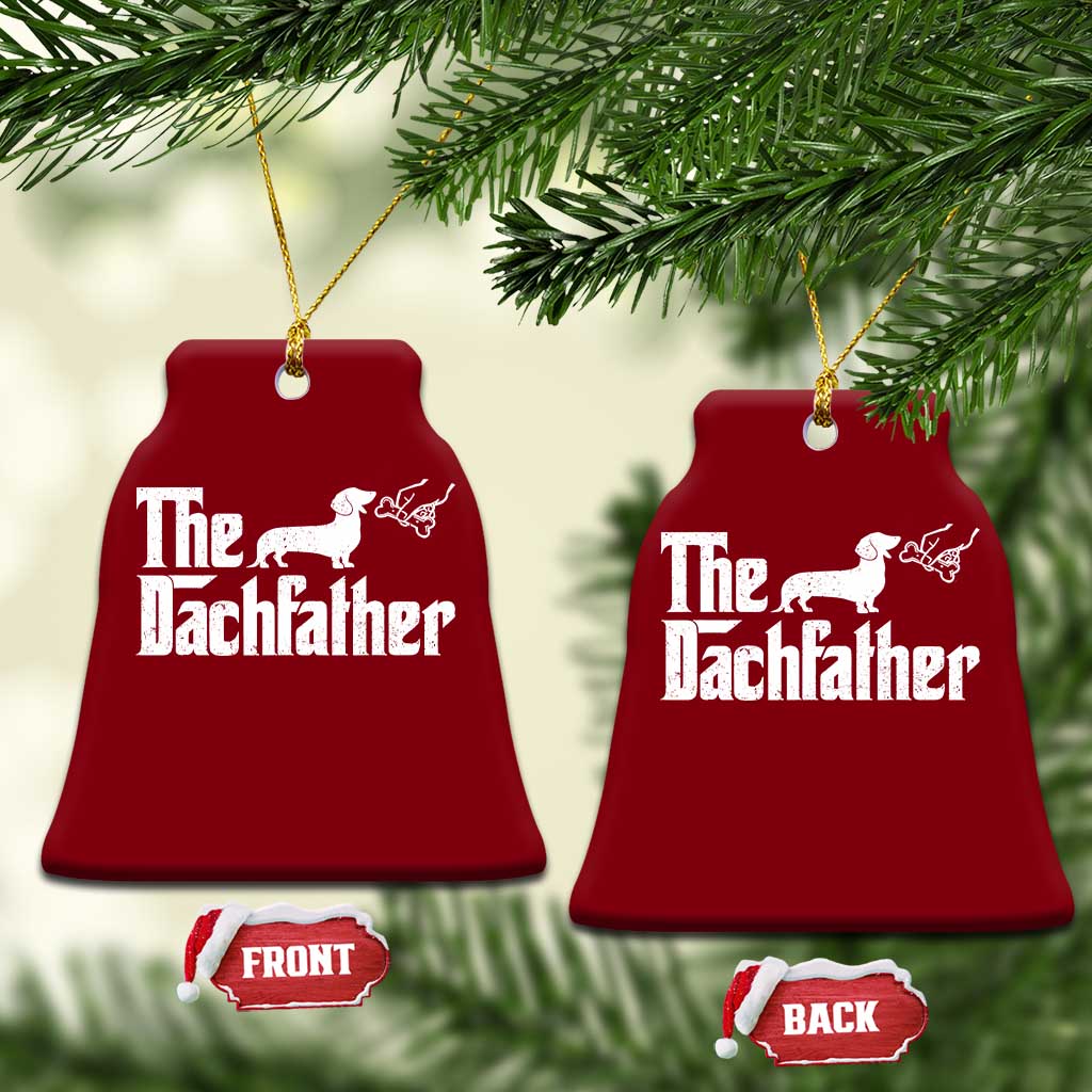 Funny Wiener Dog Dad Ceramic Ornament The Dachshund Fathers Day Gifts For Dog Lovers TS10 Print Your Wear
