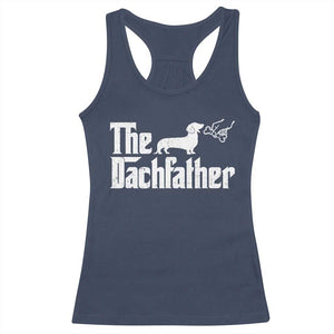 Funny Wiener Dog Dad Racerback Tank Top The Dachshund Fathers Day Gifts For Dog Lovers TS10 Navy Print Your Wear