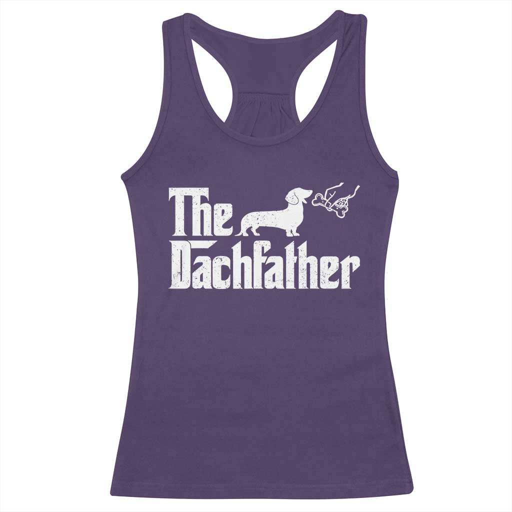 Funny Wiener Dog Dad Racerback Tank Top The Dachshund Fathers Day Gifts For Dog Lovers TS10 Purple Print Your Wear