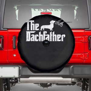 Funny Wiener Dog Dad Spare Tire Cover The Dachshund Fathers Day Gifts For Dog Lovers TS10 Black Print Your Wear