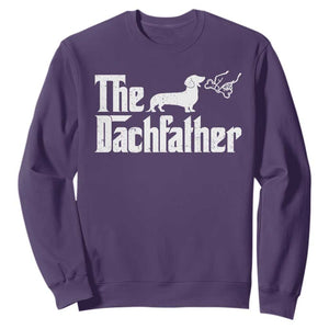 Funny Wiener Dog Dad Sweatshirt The Dachshund Fathers Day Gifts For Dog Lovers TS10 Purple Print Your Wear