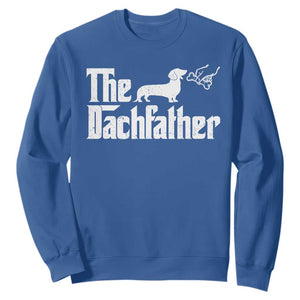 Funny Wiener Dog Dad Sweatshirt The Dachshund Fathers Day Gifts For Dog Lovers TS10 Royal Blue Print Your Wear
