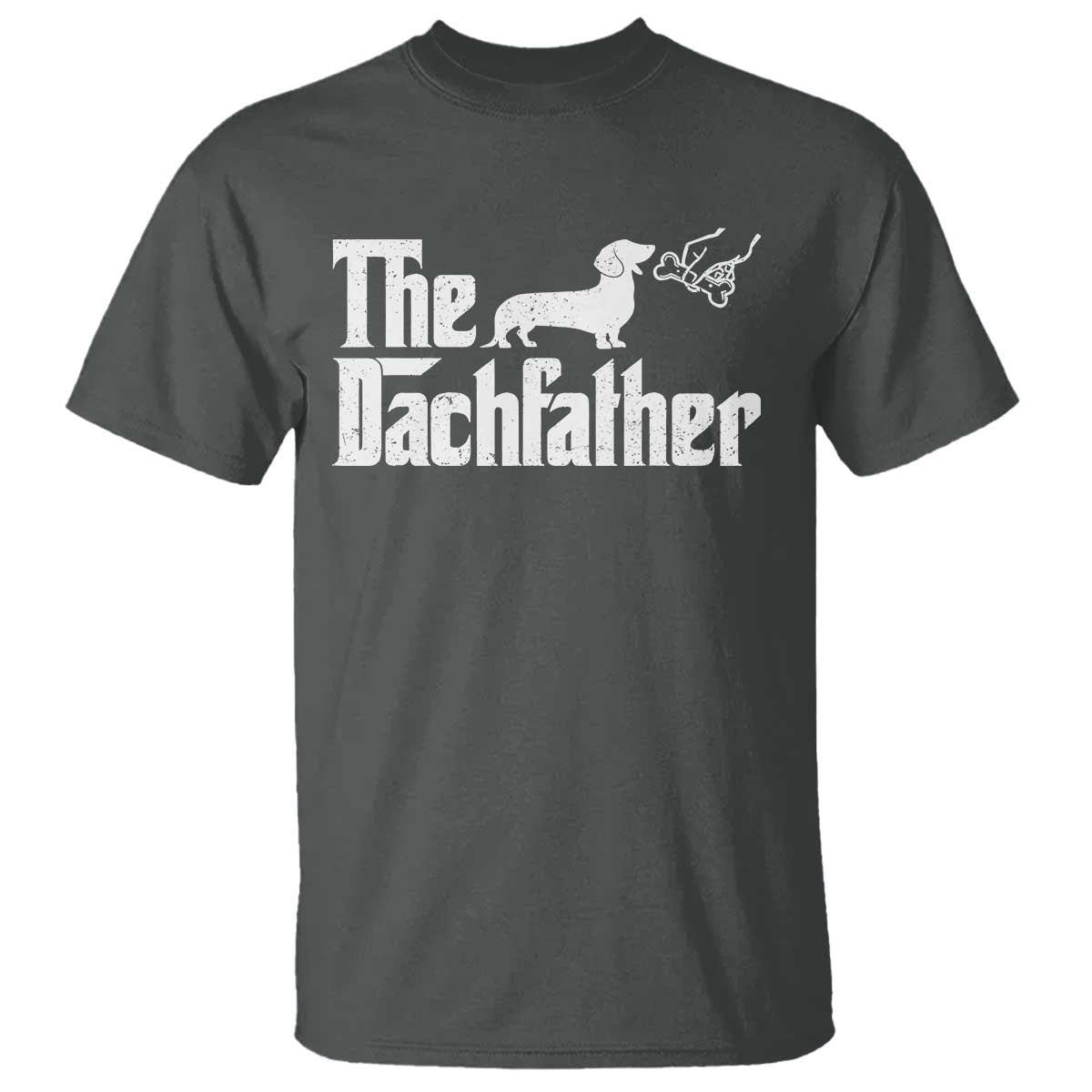 Funny Wiener Dog Dad T Shirt The Dachshund Fathers Day Gifts For Dog Lovers TS10 Dark Heather Print Your Wear