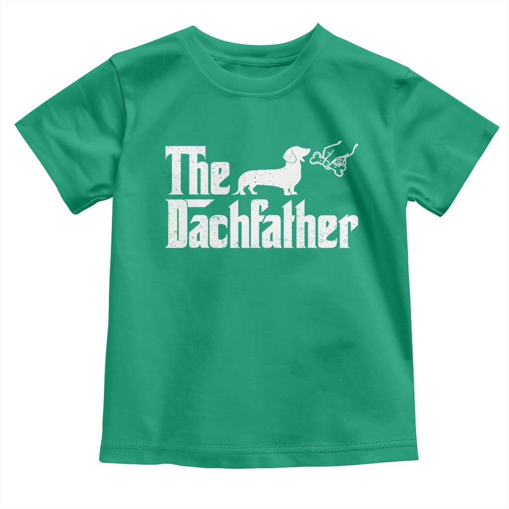 Funny Wiener Dog Dad Toddler T Shirt The Dachshund Fathers Day Gifts For Dog Lovers TS10 Irish Green Print Your Wear