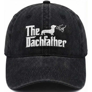 Funny Wiener Dog Dad Washed Cotton Baseball Cap The Dachshund Fathers Day Gifts For Dog Lovers TS10 Print Your Wear