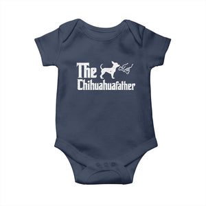 Chihuahua Dad Baby Onesie Fathers Day Gifts For Dog Lovers TS10 Navy Print Your Wear