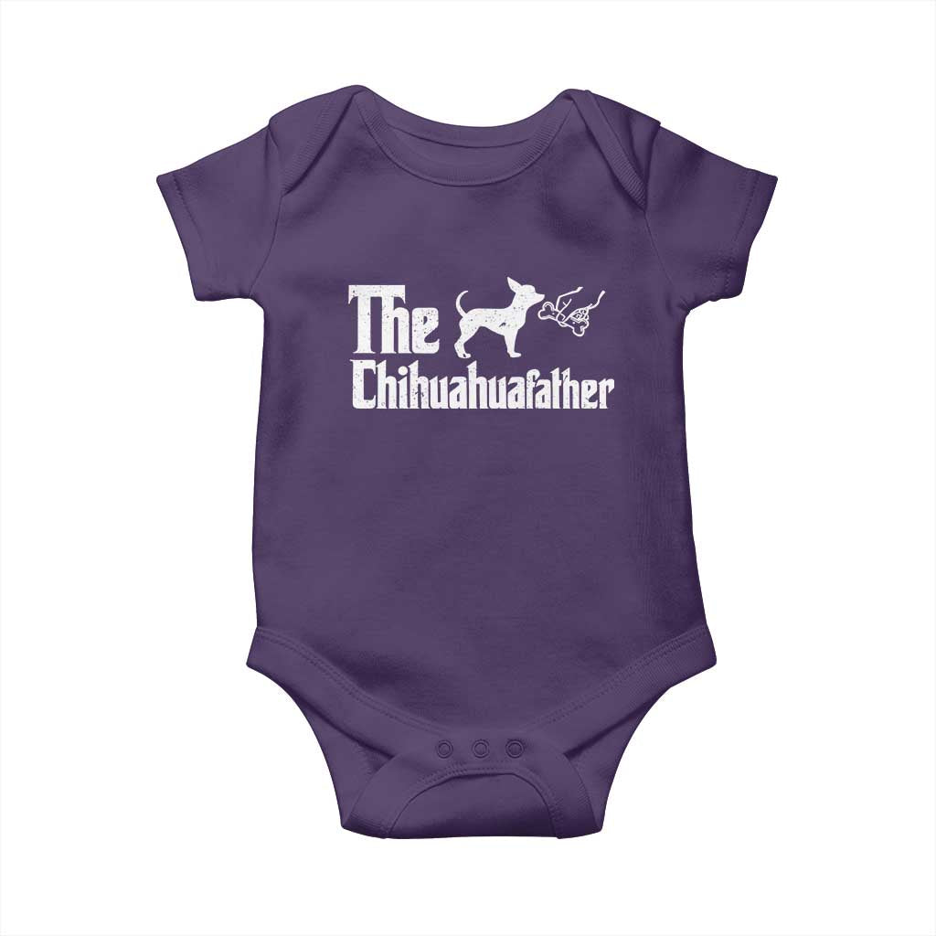 Chihuahua Dad Baby Onesie Fathers Day Gifts For Dog Lovers TS10 Purple Print Your Wear