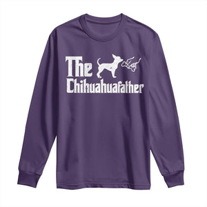 Chihuahua Dad Long Sleeve Shirt Fathers Day Gifts For Dog Lovers TS10 Purple Print Your Wear