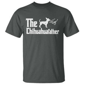 Chihuahua Dad T Shirt Fathers Day Gifts For Dog Lovers TS10 Dark Heather Print Your Wear