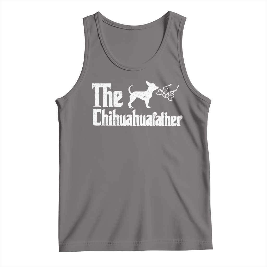 Chihuahua Dad Tank Top Fathers Day Gifts For Dog Lovers TS10 Deep Heather Print Your Wear
