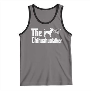 Chihuahua Dad Tank Top Fathers Day Gifts For Dog Lovers TS10 Deep Heather Black Print Your Wear