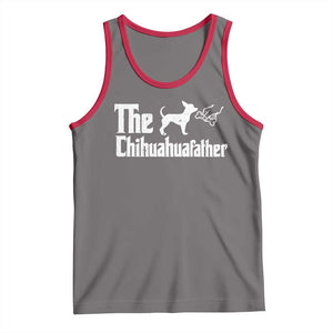 Chihuahua Dad Tank Top Fathers Day Gifts For Dog Lovers TS10 Deep Heather Red Print Your Wear