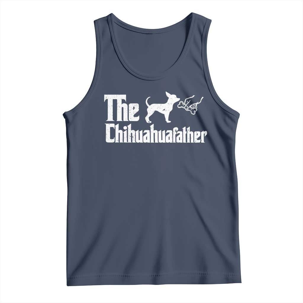 Chihuahua Dad Tank Top Fathers Day Gifts For Dog Lovers TS10 Navy Print Your Wear