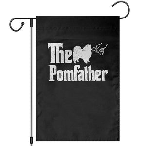 Pomeranian Dad Garden Flag The Pom Father Fathers Day Gifts For Dog Lovers TS10 Black Print Your Wear