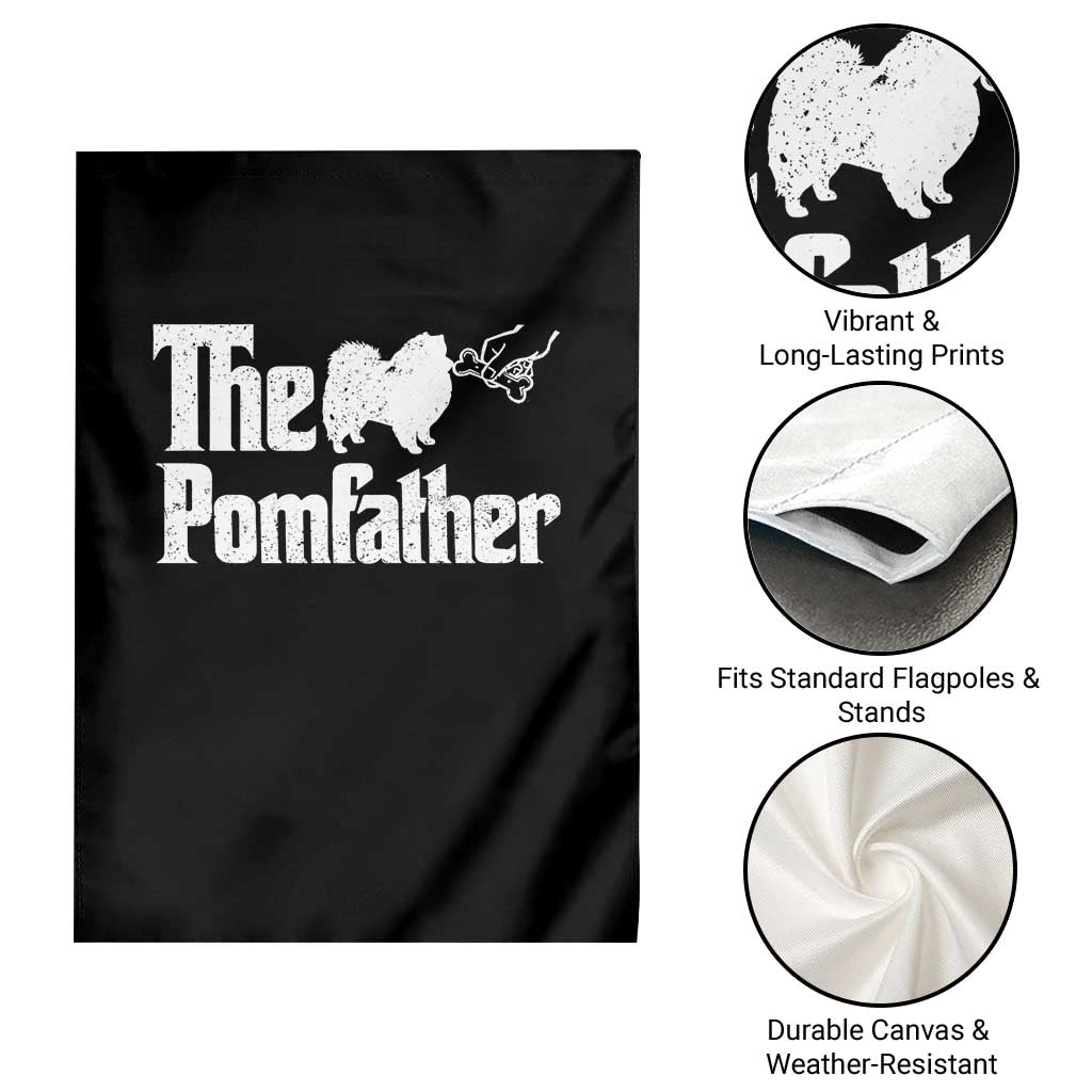 Pomeranian Dad Garden Flag The Pom Father Fathers Day Gifts For Dog Lovers TS10 Print Your Wear