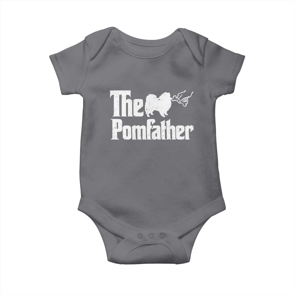 Pomeranian Dad Baby Onesie The Pom Father Fathers Day Gifts For Dog Lovers TS10 Charcoal Print Your Wear