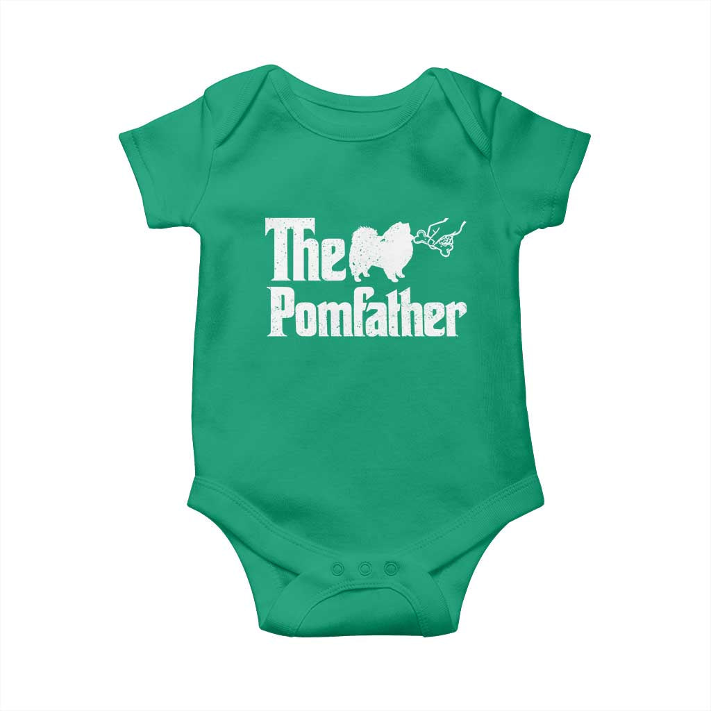 Pomeranian Dad Baby Onesie The Pom Father Fathers Day Gifts For Dog Lovers TS10 Irish Green Print Your Wear