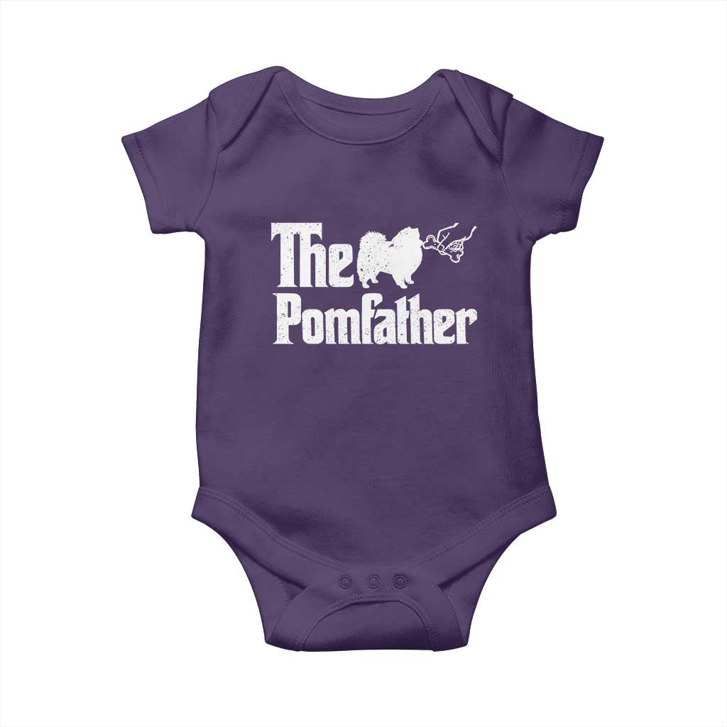 Pomeranian Dad Baby Onesie The Pom Father Fathers Day Gifts For Dog Lovers TS10 Purple Print Your Wear