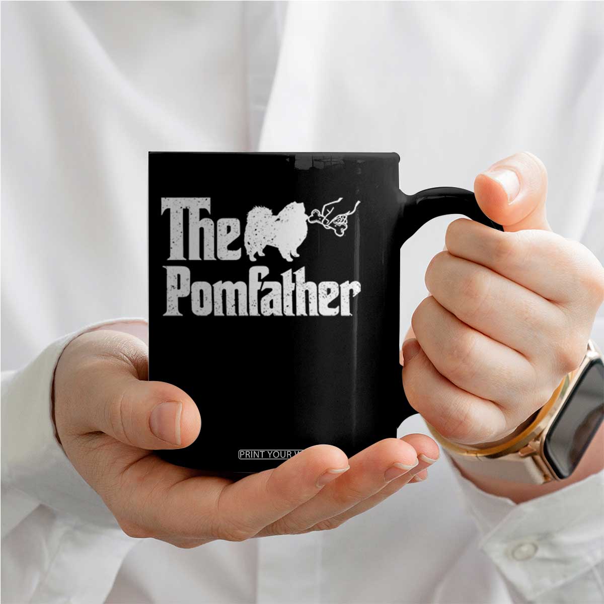 Pomeranian Dad Coffee Mug The Pom Father Fathers Day Gifts For Dog Lovers TS10 Print Your Wear