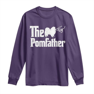 Pomeranian Dad Long Sleeve Shirt The Pom Father Fathers Day Gifts For Dog Lovers TS10 Purple Print Your Wear