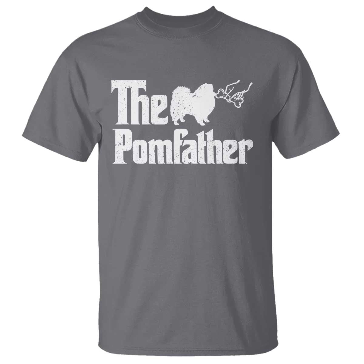 Pomeranian Dad T Shirt The Pom Father Fathers Day Gifts For Dog Lovers TS10 Charcoal Print Your Wear