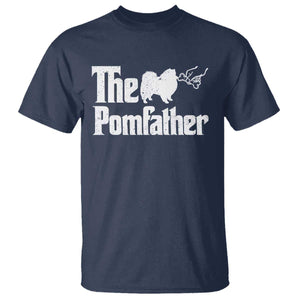 Pomeranian Dad T Shirt The Pom Father Fathers Day Gifts For Dog Lovers TS10 Navy Print Your Wear