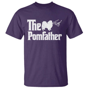 Pomeranian Dad T Shirt The Pom Father Fathers Day Gifts For Dog Lovers TS10 Purple Print Your Wear