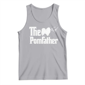 Pomeranian Dad Tank Top The Pom Father Fathers Day Gifts For Dog Lovers TS10 Athletic Heather Print Your Wear