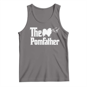 Pomeranian Dad Tank Top The Pom Father Fathers Day Gifts For Dog Lovers TS10 Deep Heather Print Your Wear