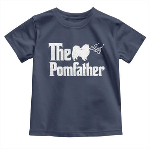 Pomeranian Dad Toddler T Shirt The Pom Father Fathers Day Gifts For Dog Lovers TS10 Navy Print Your Wear