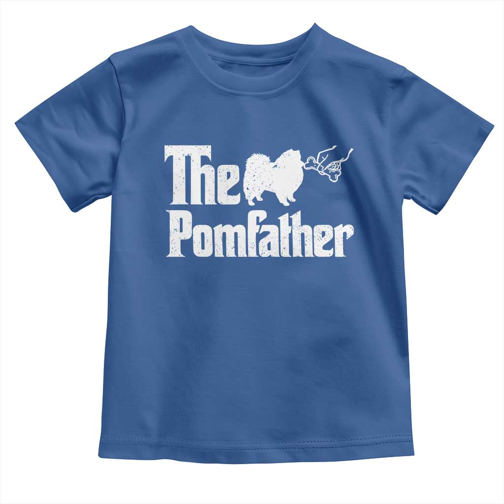 Pomeranian Dad Toddler T Shirt The Pom Father Fathers Day Gifts For Dog Lovers TS10 Royal Blue Print Your Wear