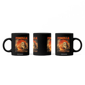 Pomzilla Dog Japanese Art Coffee Mug Retro Vintage Dog Lover Pomeranian Pom Monster Kaiju TS10 Print Your Wear