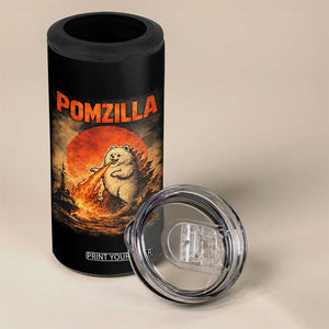 Pomzilla Dog Japanese Art 4 in 1 Can Cooler Tumbler Retro Vintage Dog Lover Pomeranian Pom Monster Kaiju TS10 Print Your Wear
