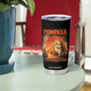 Pomzilla Dog Japanese Art Tumbler Cup Retro Vintage Dog Lover Pomeranian Pom Monster Kaiju TS10 Print Your Wear
