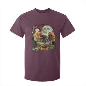 Hamster Deadlift T Shirt For Kid Funny Cute Rat Fitness Gym Weightlifting Meme TS10 Maroon Print Your Wear