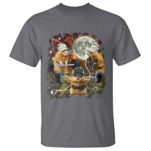Hamster Deadlift T Shirt Funny Cute Rat Fitness Gym Weightlifting Meme TS10 Charcoal Print Your Wear