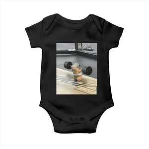 Hamster Gym Baby Onesie Funny Rat Workout Weightlifting Pump Cover TS10 Black Print Your Wear
