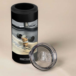Hamster Gym 4 in 1 Can Cooler Tumbler Funny Rat Workout Weightlifting Pump Cover TS10 Print Your Wear