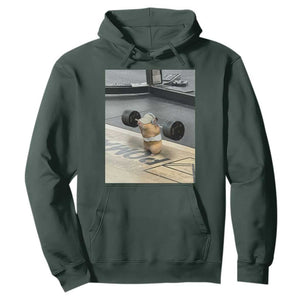 Hamster Gym Hoodie Funny Rat Workout Weightlifting Pump Cover TS10 Dark Forest Green Print Your Wear