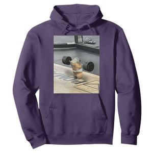 Hamster Gym Hoodie Funny Rat Workout Weightlifting Pump Cover TS10 Purple Print Your Wear