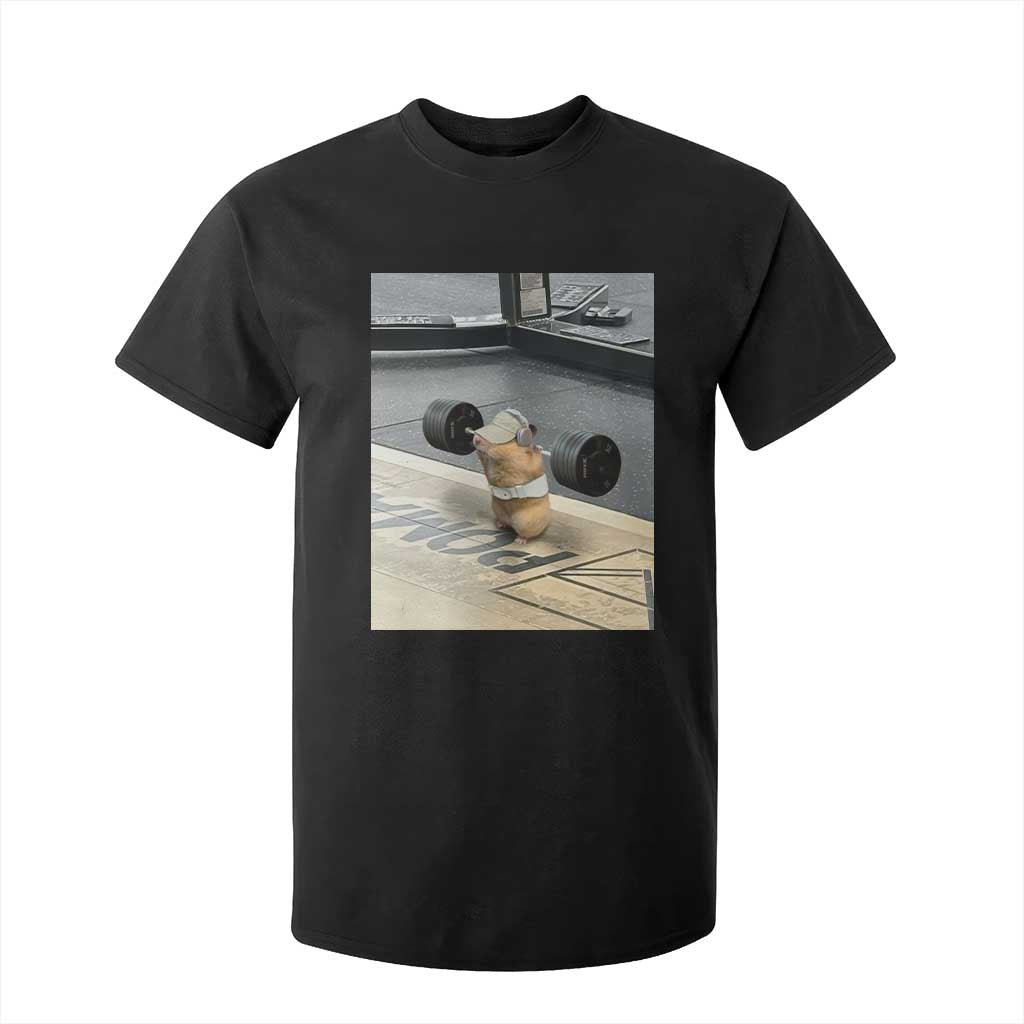 Hamster Gym T Shirt For Kid Funny Rat Workout Weightlifting Pump Cover TS10 Black Print Your Wear