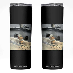 Hamster Gym Skinny Tumbler Funny Rat Workout Weightlifting Pump Cover TS10 Black Print Your Wear