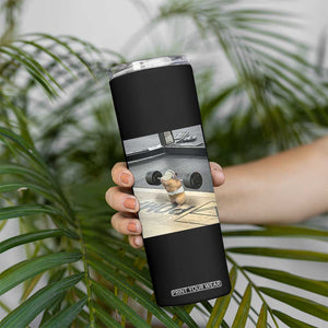 Hamster Gym Skinny Tumbler Funny Rat Workout Weightlifting Pump Cover TS10 Print Your Wear