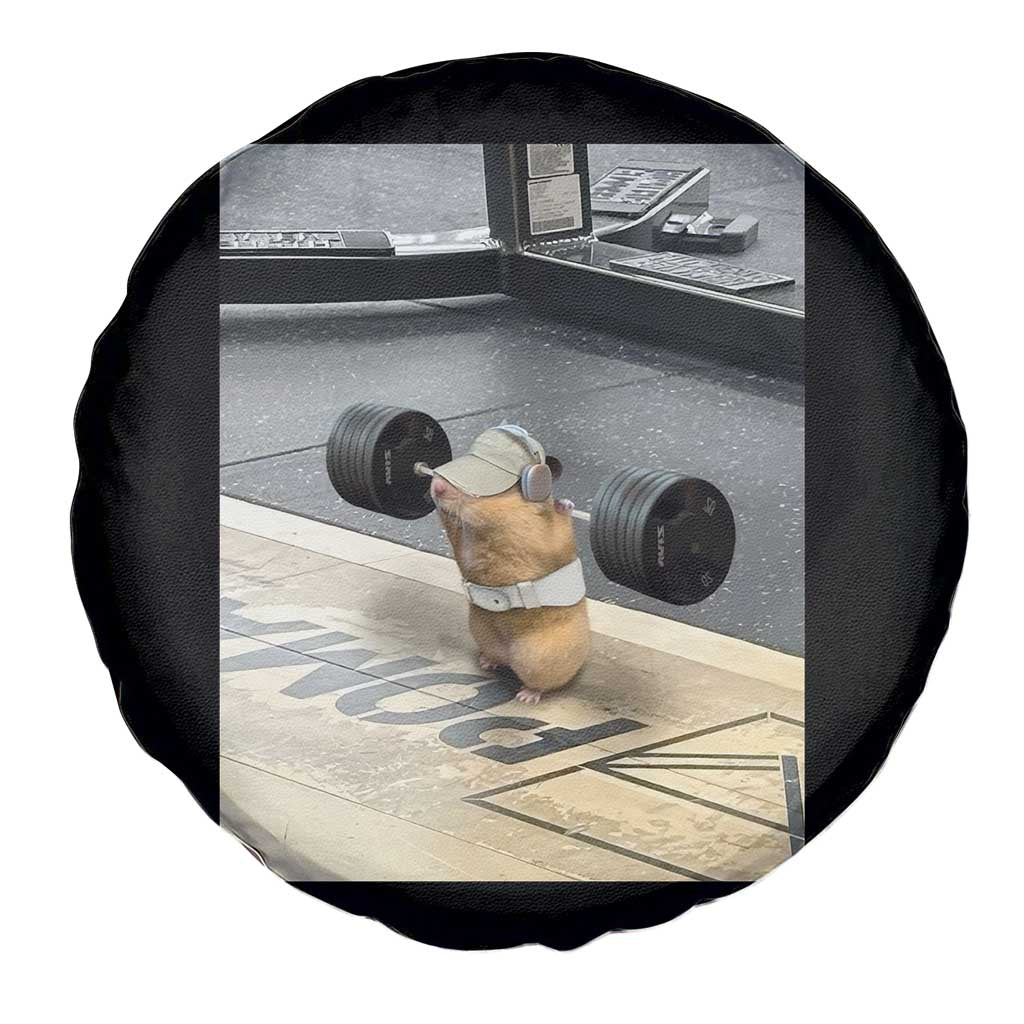 Hamster Gym Spare Tire Cover Funny Rat Workout Weightlifting Pump Cover TS10 Print Your Wear