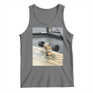 Hamster Gym Tank Top Funny Rat Workout Weightlifting Pump Cover TS10 Black Heather Print Your Wear
