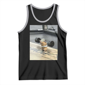 Hamster Gym Tank Top Funny Rat Workout Weightlifting Pump Cover TS10 Black Athletic Heather Print Your Wear